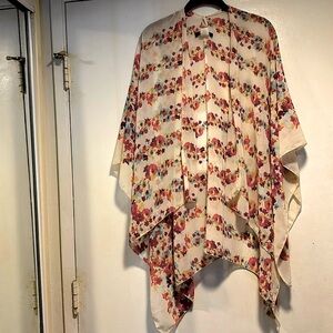 Varga shawl- unique design, sheer material. Vibrant colors, perfect condition